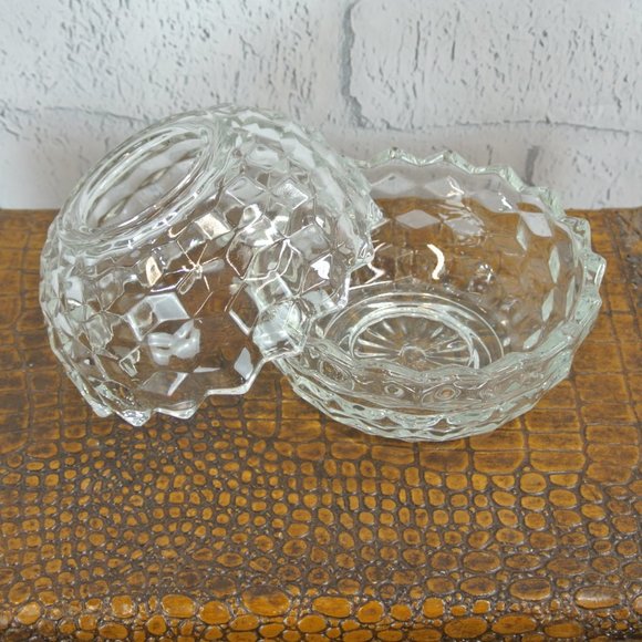 VINTAGE HOMCO 2-Piece Round Fairy Lamp Tea Light Candle Holder. - Picture 3 of 5